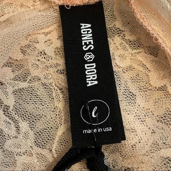 Agnes & Dora NWT Rosey Light Lace Mesh Sheer 12/14 - Picture 6 of 7